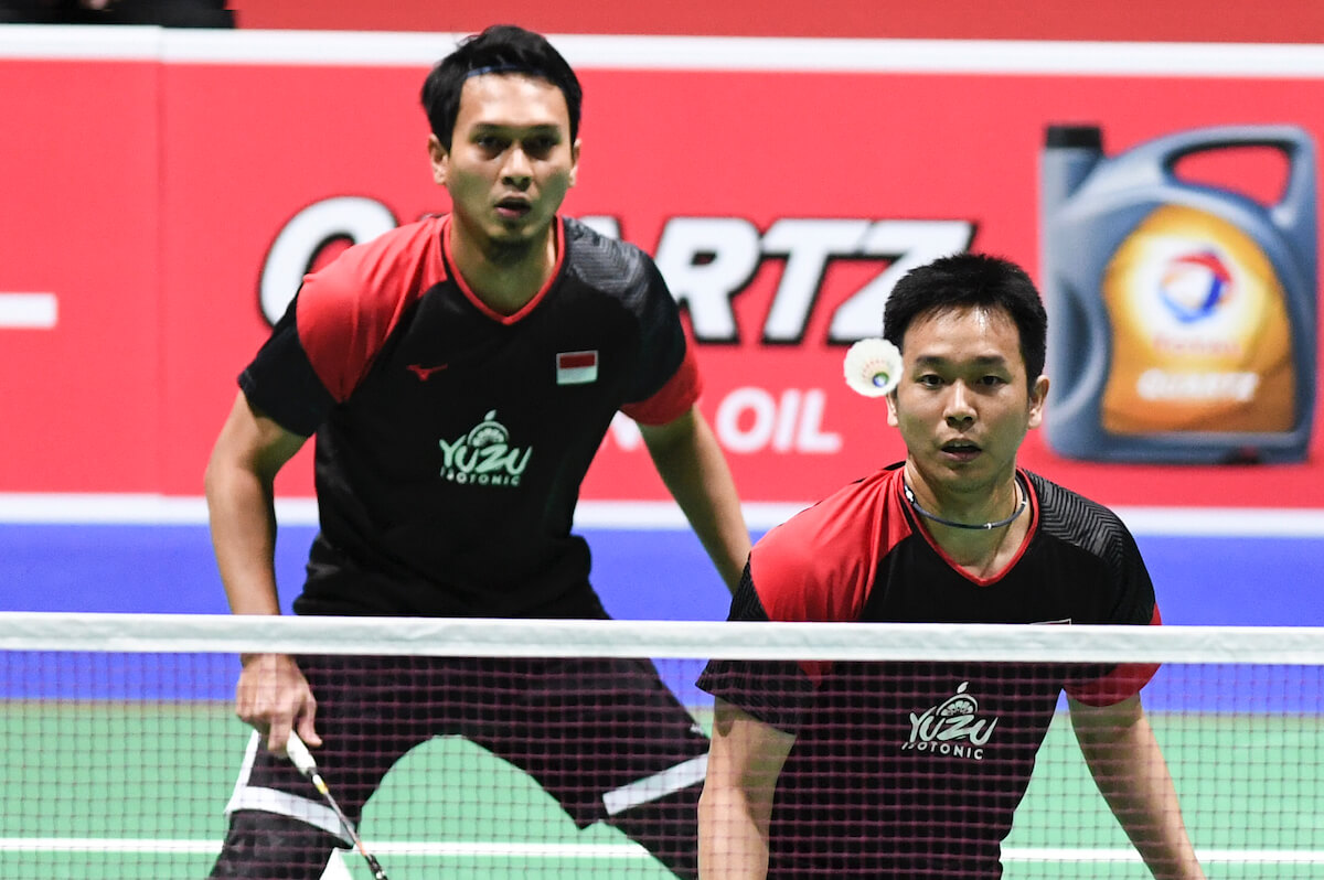 Kemenangan Hendra dan Ahsan di Kejuaraan Dunia Bulutangkis 2019 mencetak sejarah baru.